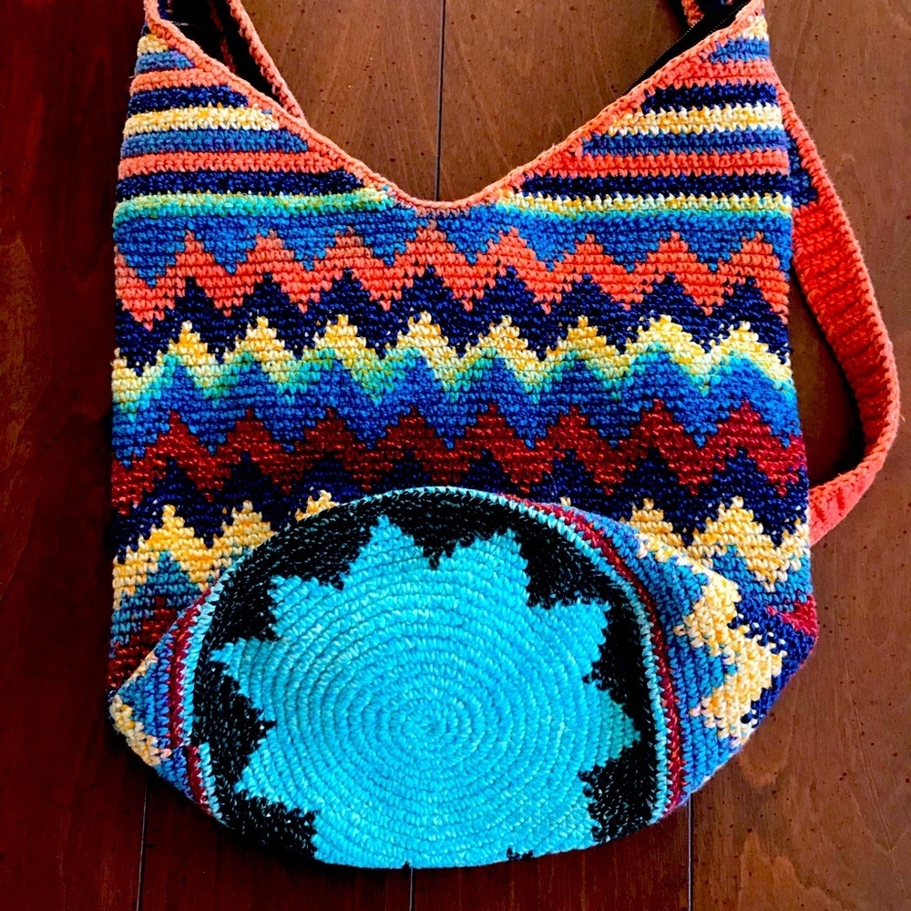 Boho‎ Hippie Bucket Bag Purse Colorful